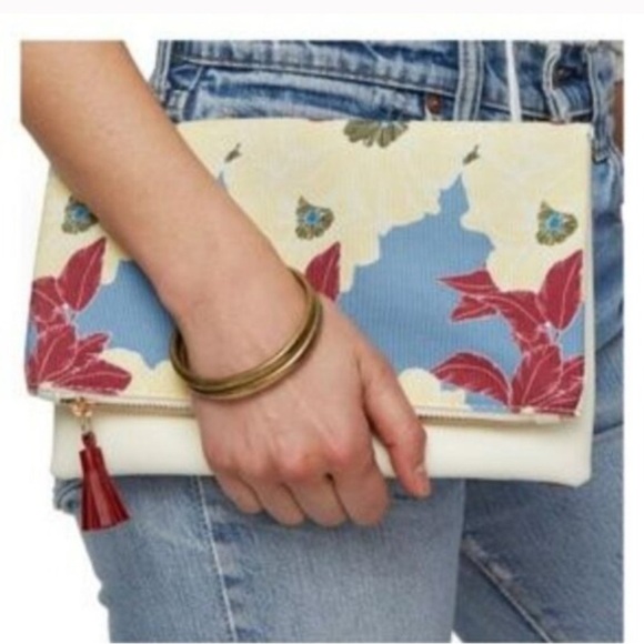 Rachel Pally Handbags - Rachel Pally Floral Clutch with Tassel